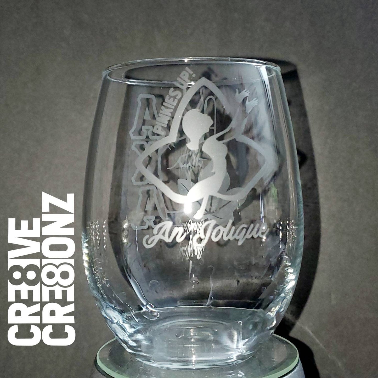 Alpha Kappa Alpha Glass - Cre8ive Cre8ionz