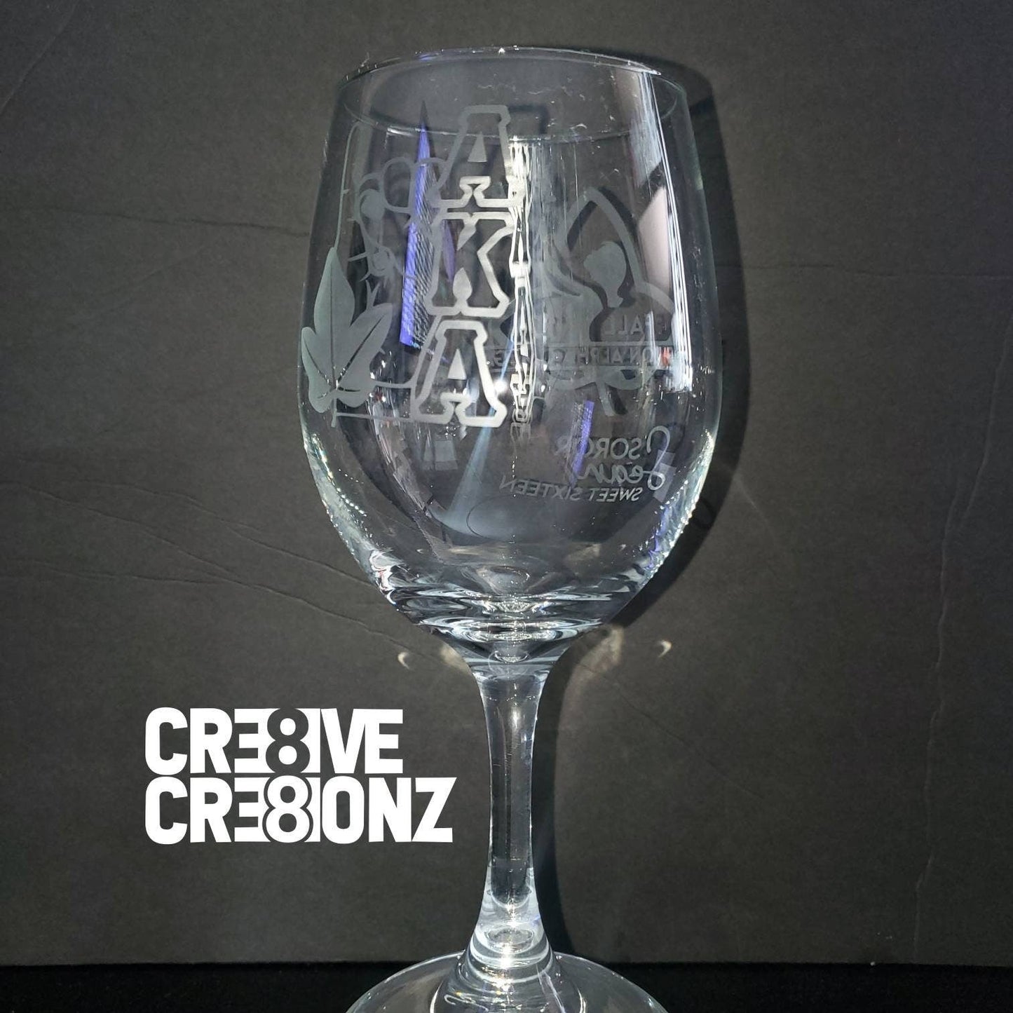 Alpha Kappa Alpha Glass - Cre8ive Cre8ionz