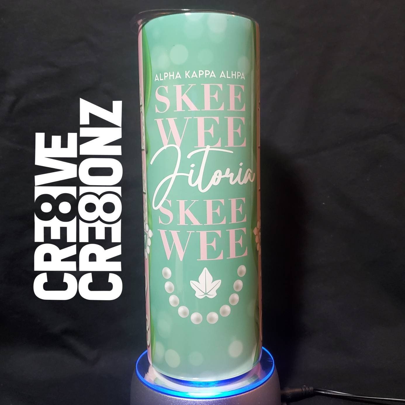 Alpha Kappa Alpha Tumbler - Cre8ive Cre8ionz