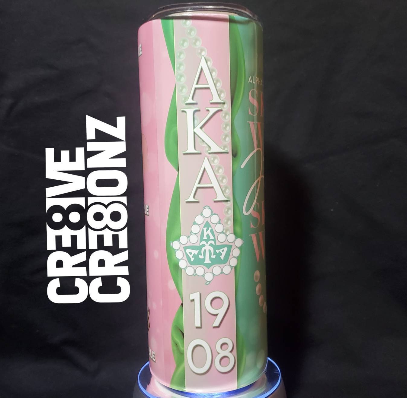 Alpha Kappa Alpha Tumbler - Cre8ive Cre8ionz