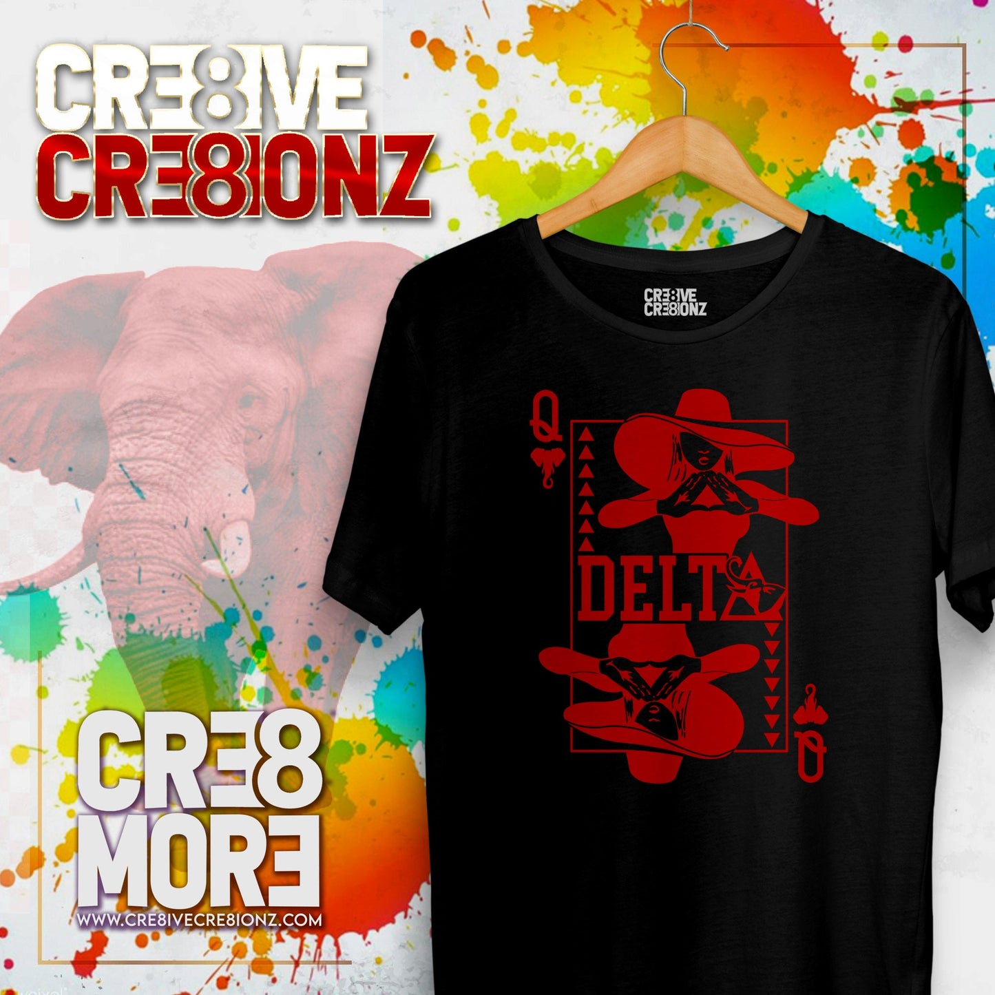 Delta Sigma Theta Queen Card Shirt - Cre8ive Cre8ionz