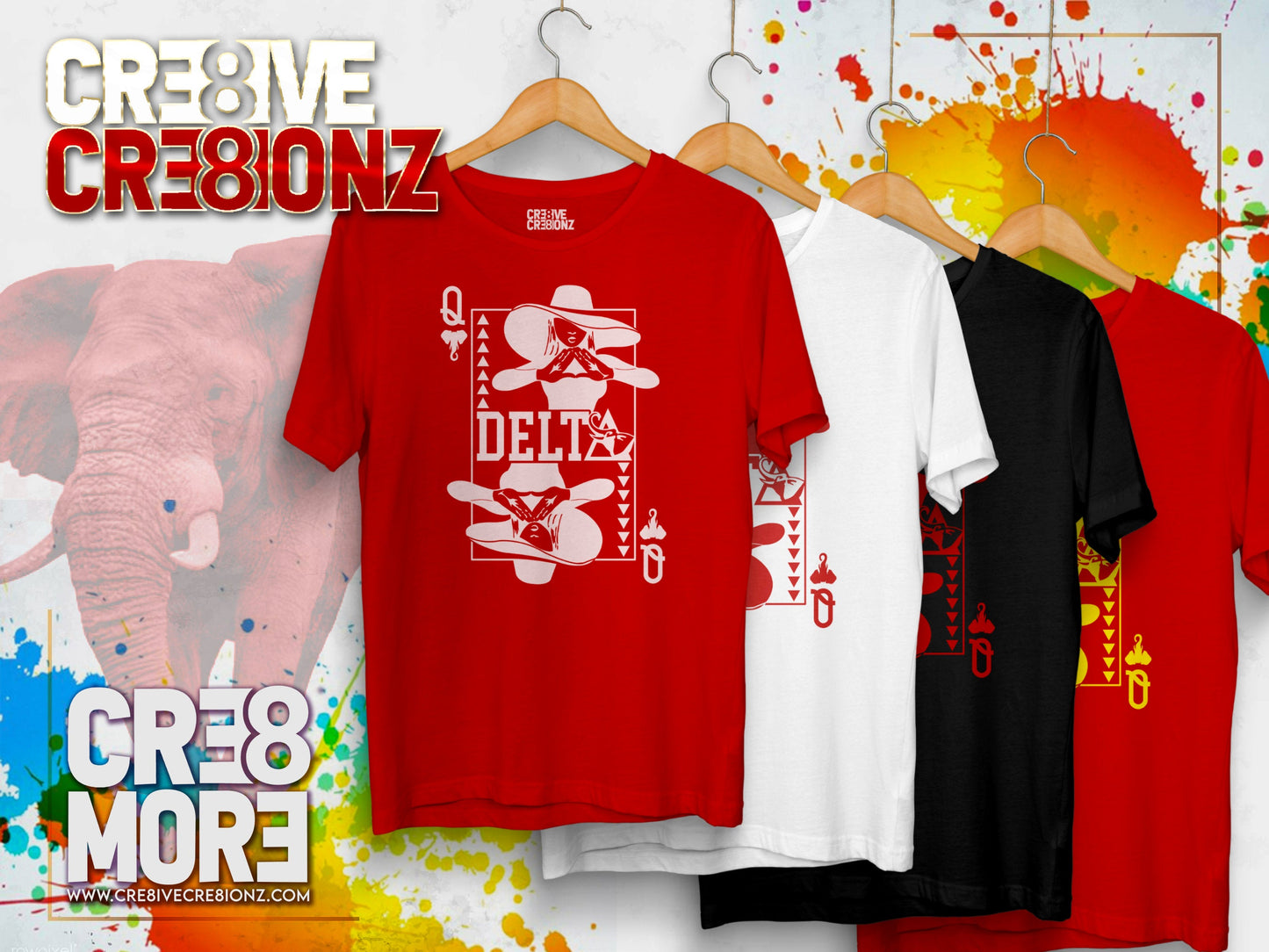 Delta Sigma Theta Queen Card Shirt - Cre8ive Cre8ionz