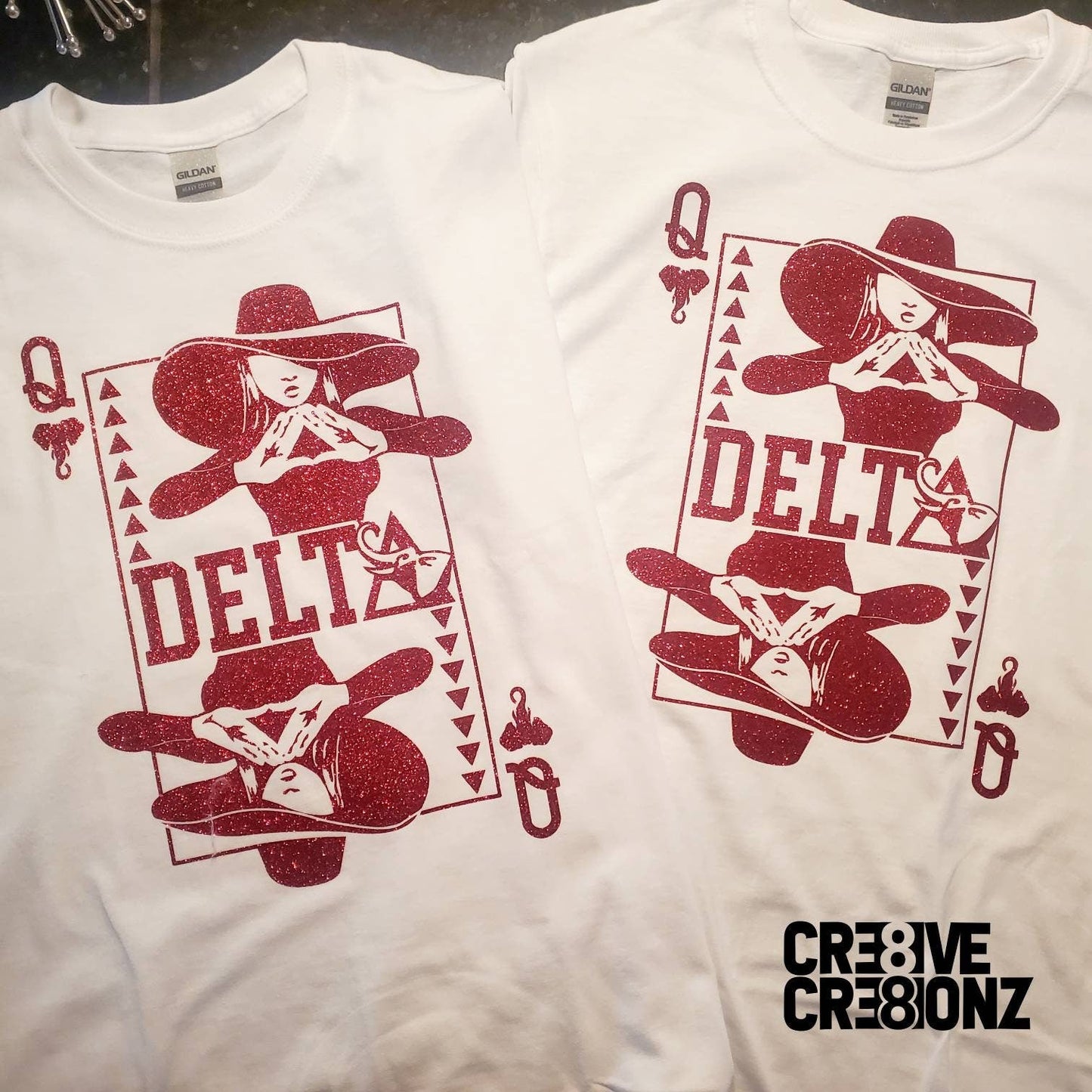 Delta Sigma Theta Queen Card Shirt - Cre8ive Cre8ionz