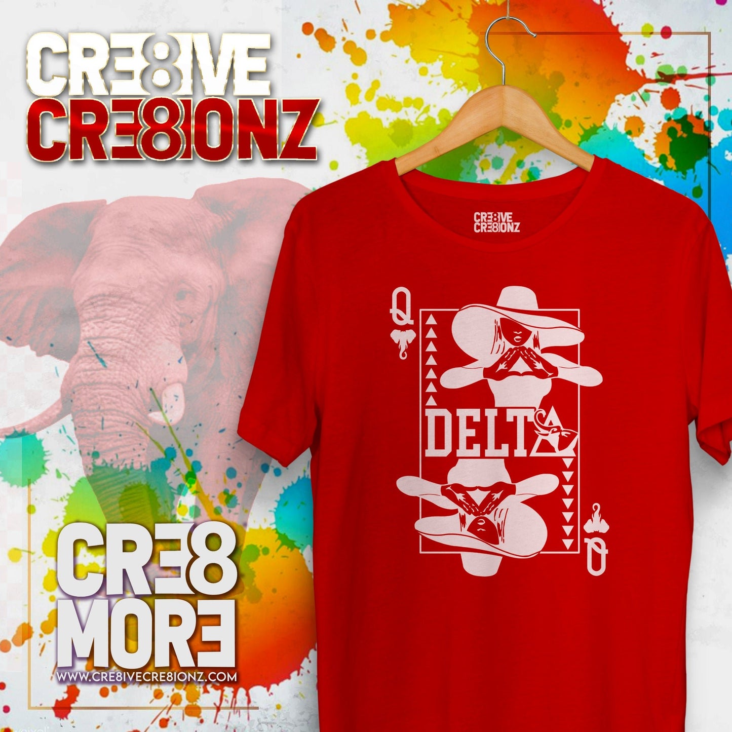 Delta Sigma Theta Queen Card Shirt - Cre8ive Cre8ionz