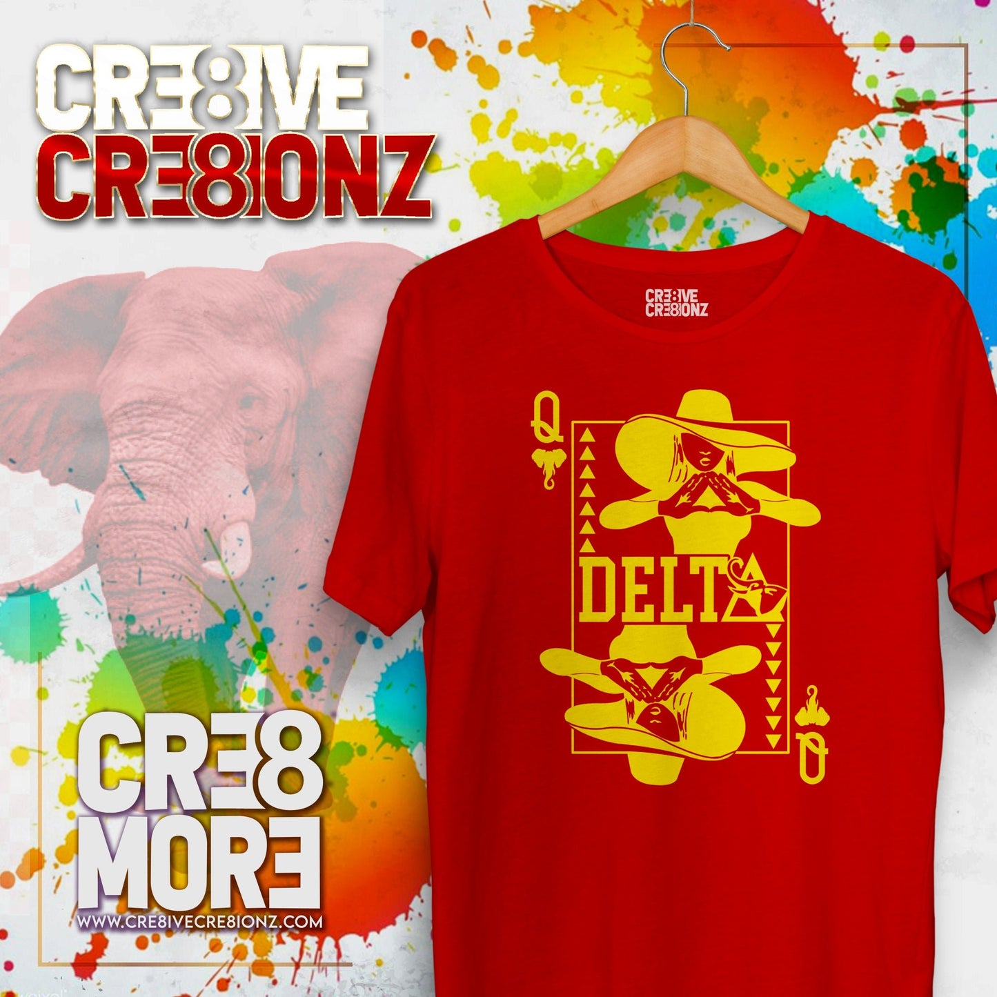Delta Sigma Theta Queen Card Shirt - Cre8ive Cre8ionz