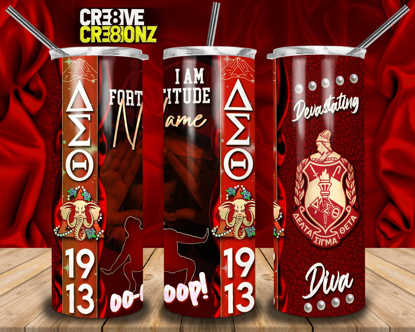 Delta Sigma Theta Tumbler - Cre8ive Cre8ionz