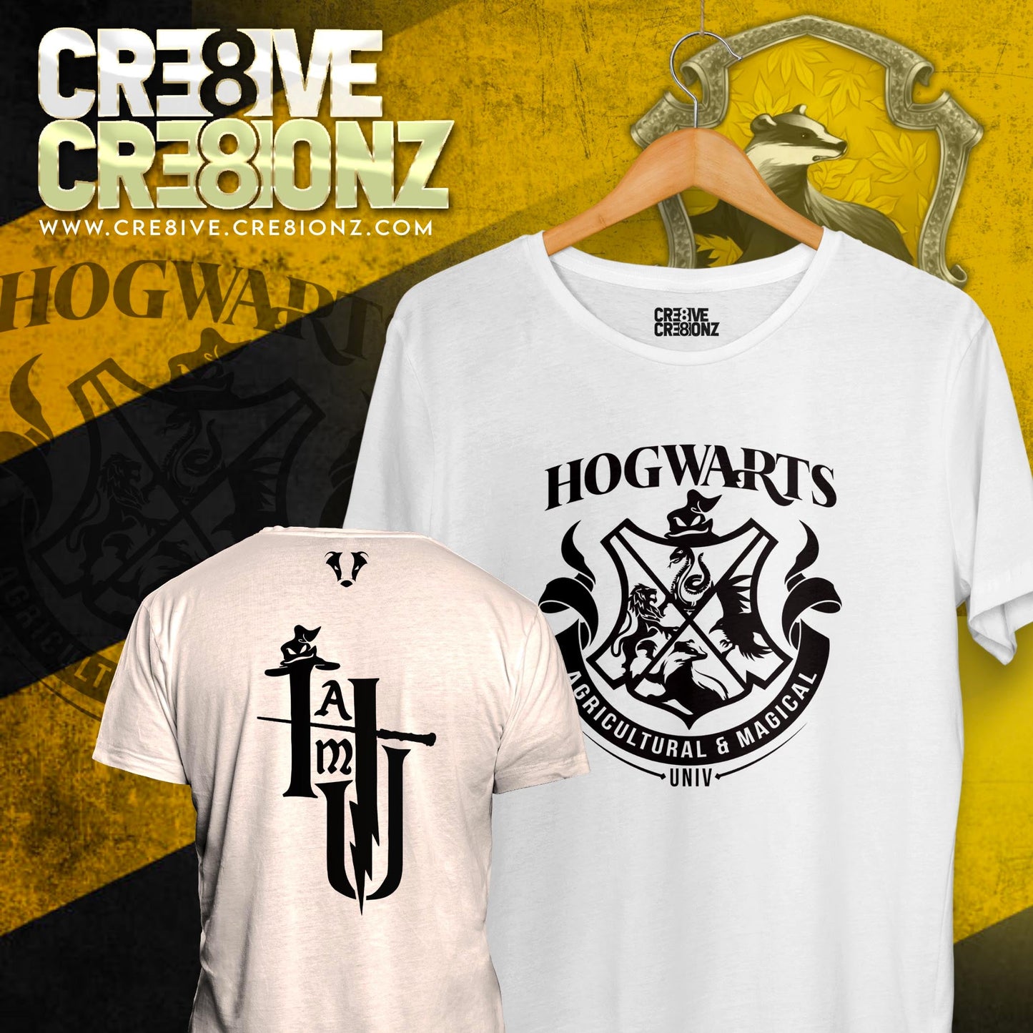 HAMU Hufflepuff Shirt - Cre8ive Cre8ionz