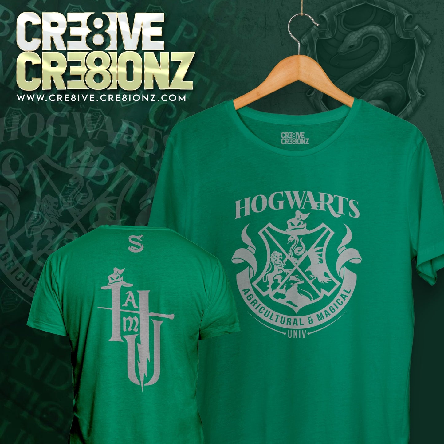 HAMU Slytherin Shirt - Cre8ive Cre8ionz