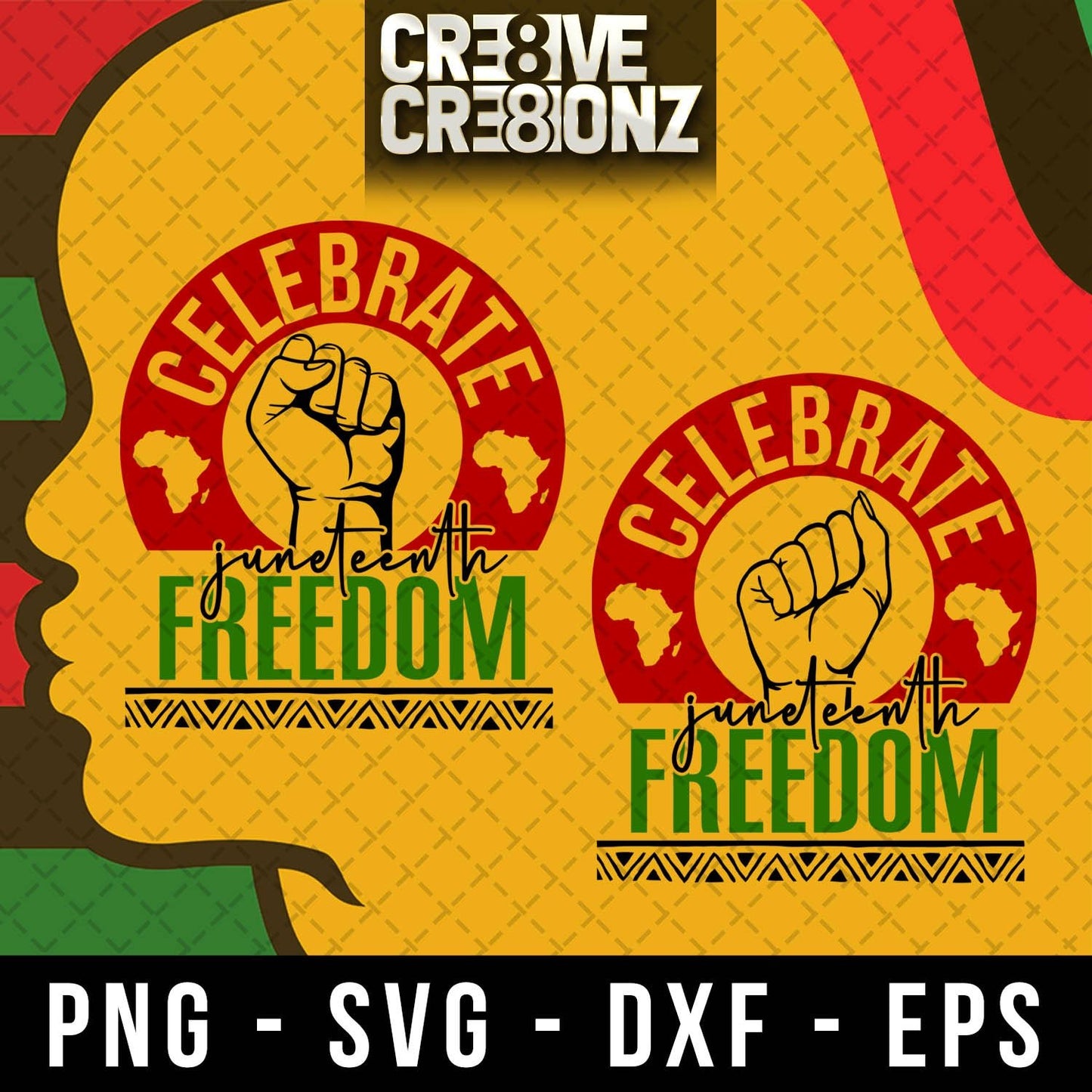 Juneteenth Circle SVG - Cre8ive Cre8ionz