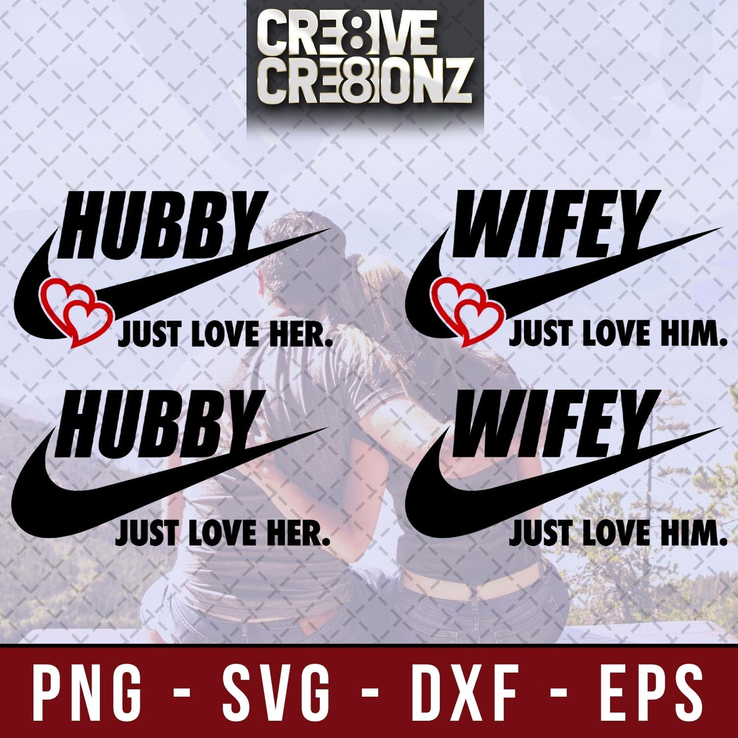 Just Love (Hubby/Wifey) SVG - Cre8ive Cre8ionz
