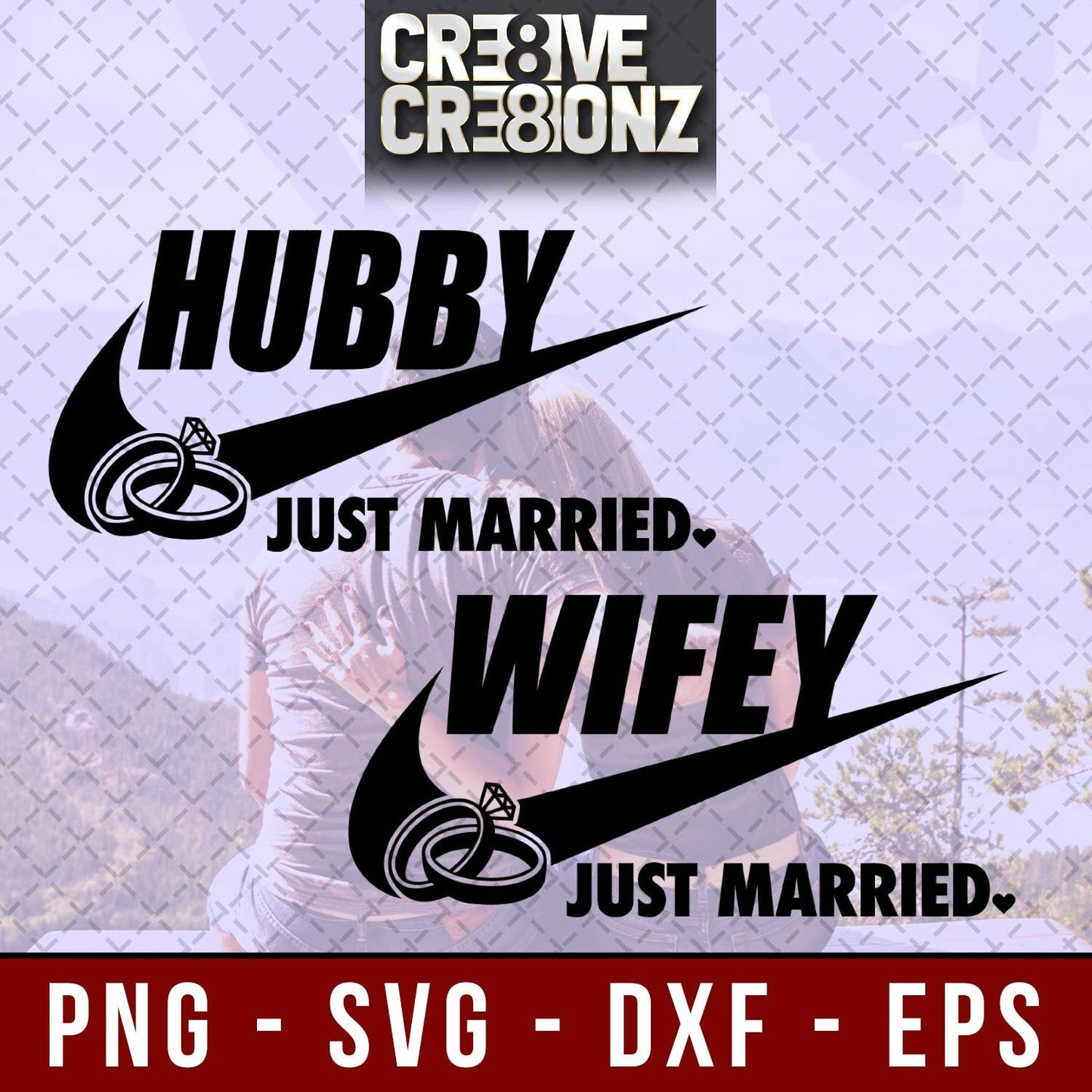 Just Married (Hubby/Wifey) SVG - Cre8ive Cre8ionz