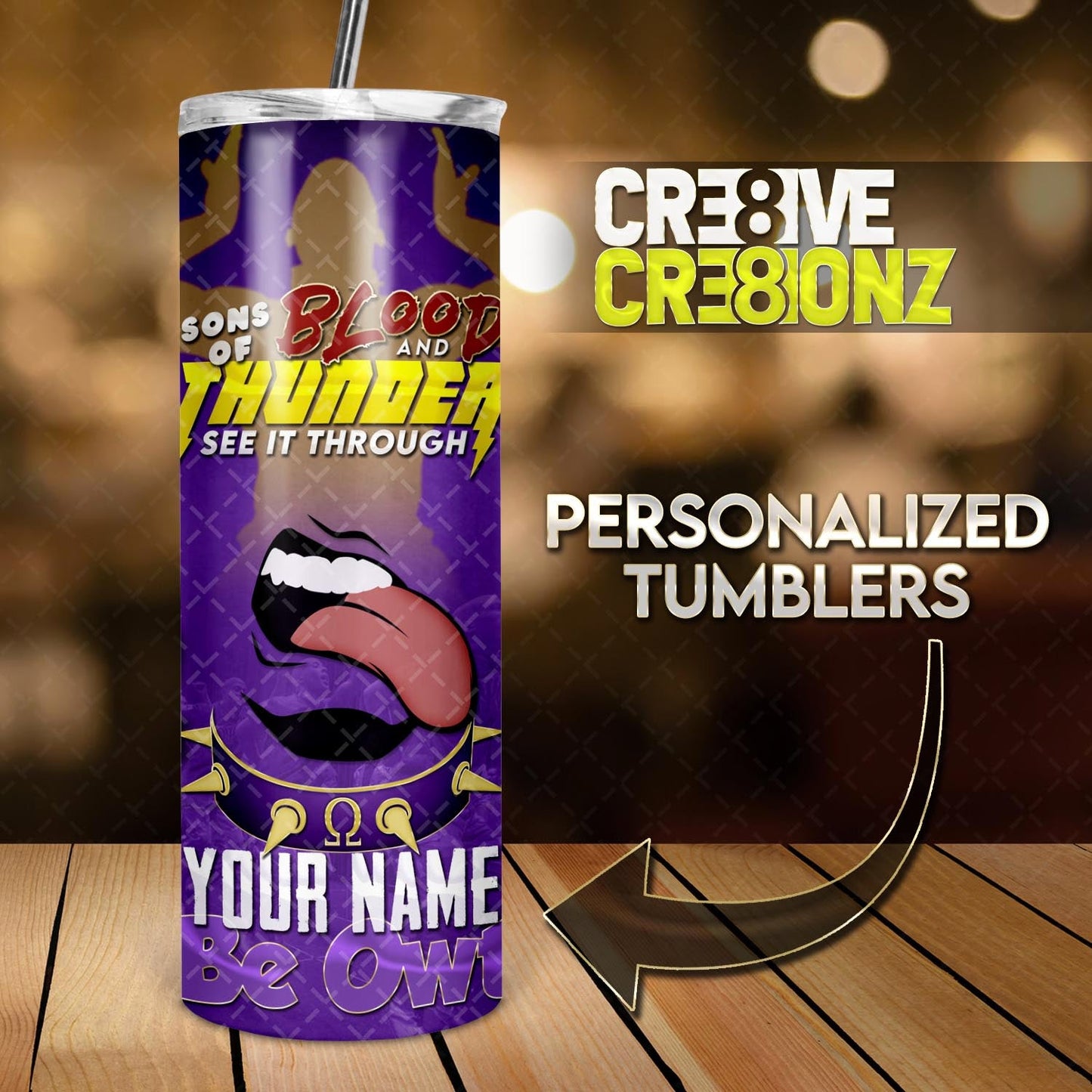Omega Psi Phi Tumbler - Cre8ive Cre8ionz