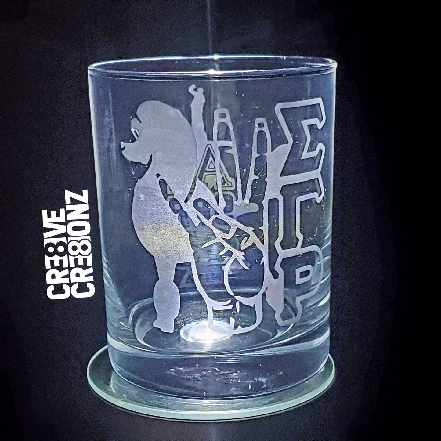 Zeta Phi Beta Glass - Cre8ive Cre8ionz