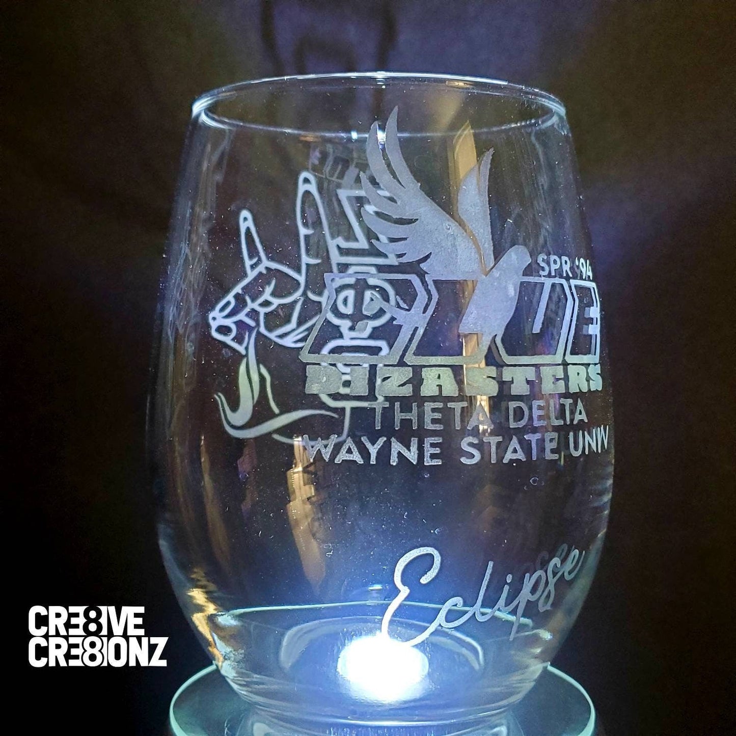 Zeta Phi Beta Glass - Cre8ive Cre8ionz