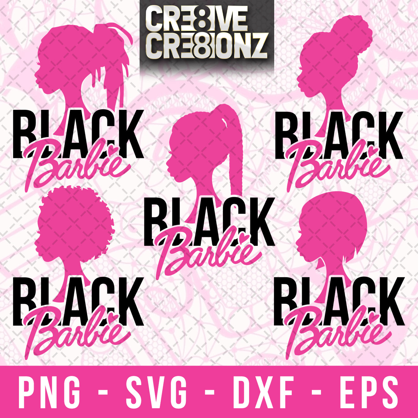 Black Barbie SVG - Cre8ive Cre8ionz