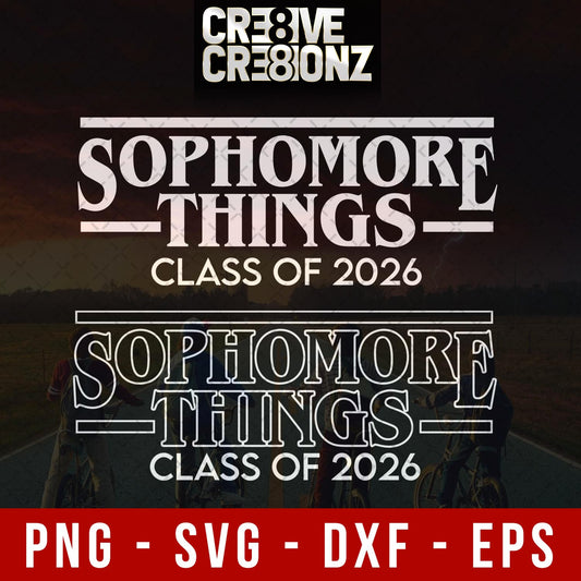 Sophomore Things Class of 2026 SVG