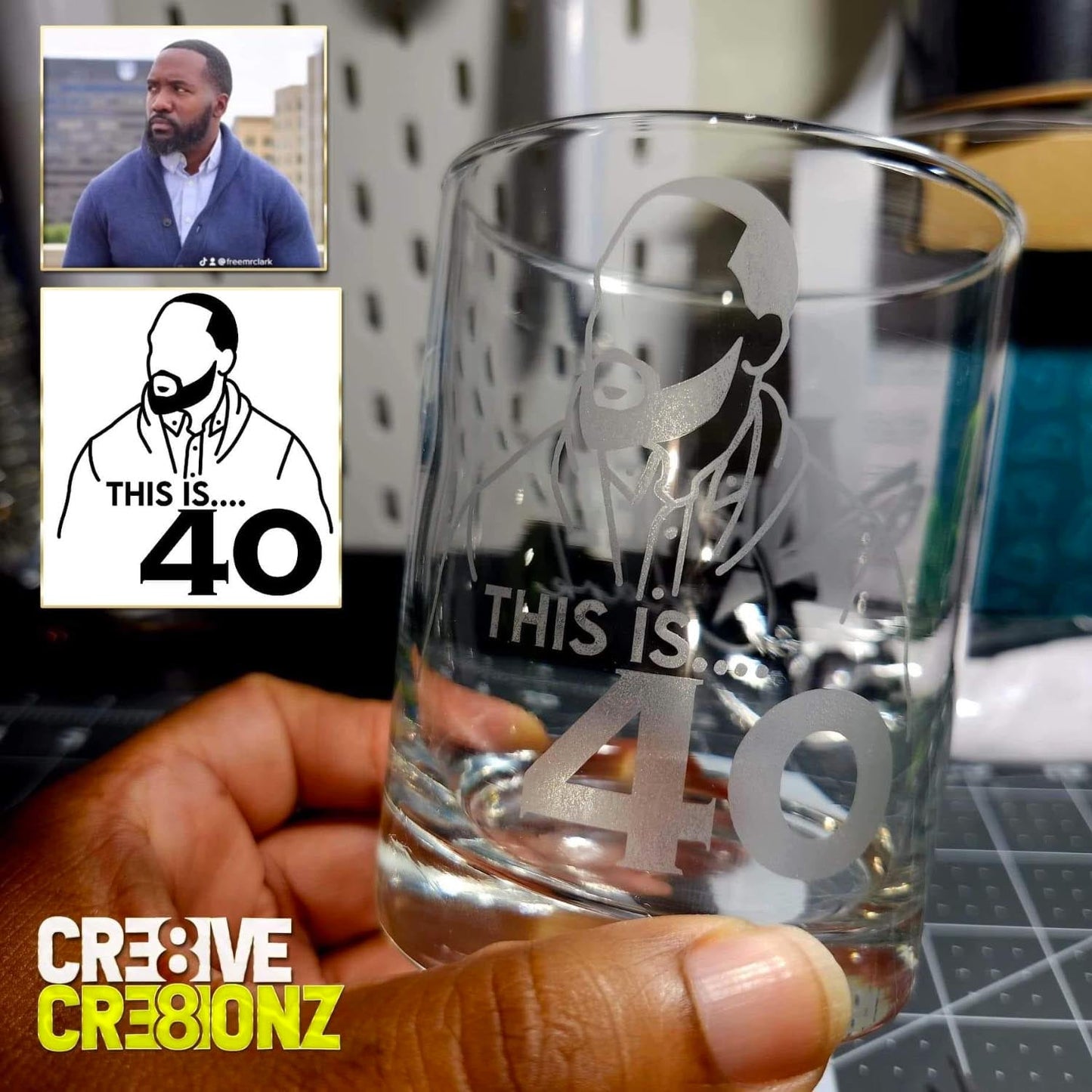 Custom Etch Whiskey Glass - Cre8ive Cre8ionz
