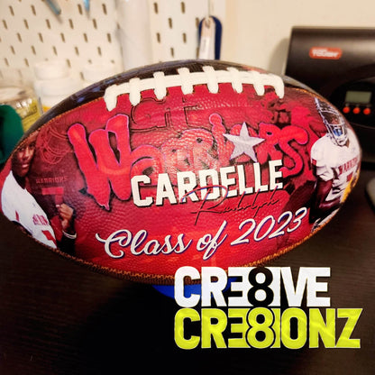 Custom Personalized Football - Cre8ive Cre8ionz