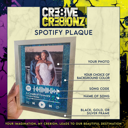 Custom Spotify Plaque - Cre8ive Cre8ionz