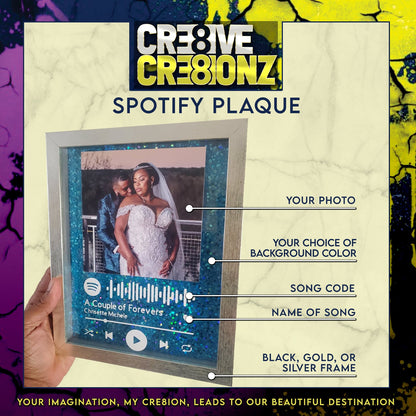 Custom Spotify Plaque - Cre8ive Cre8ionz