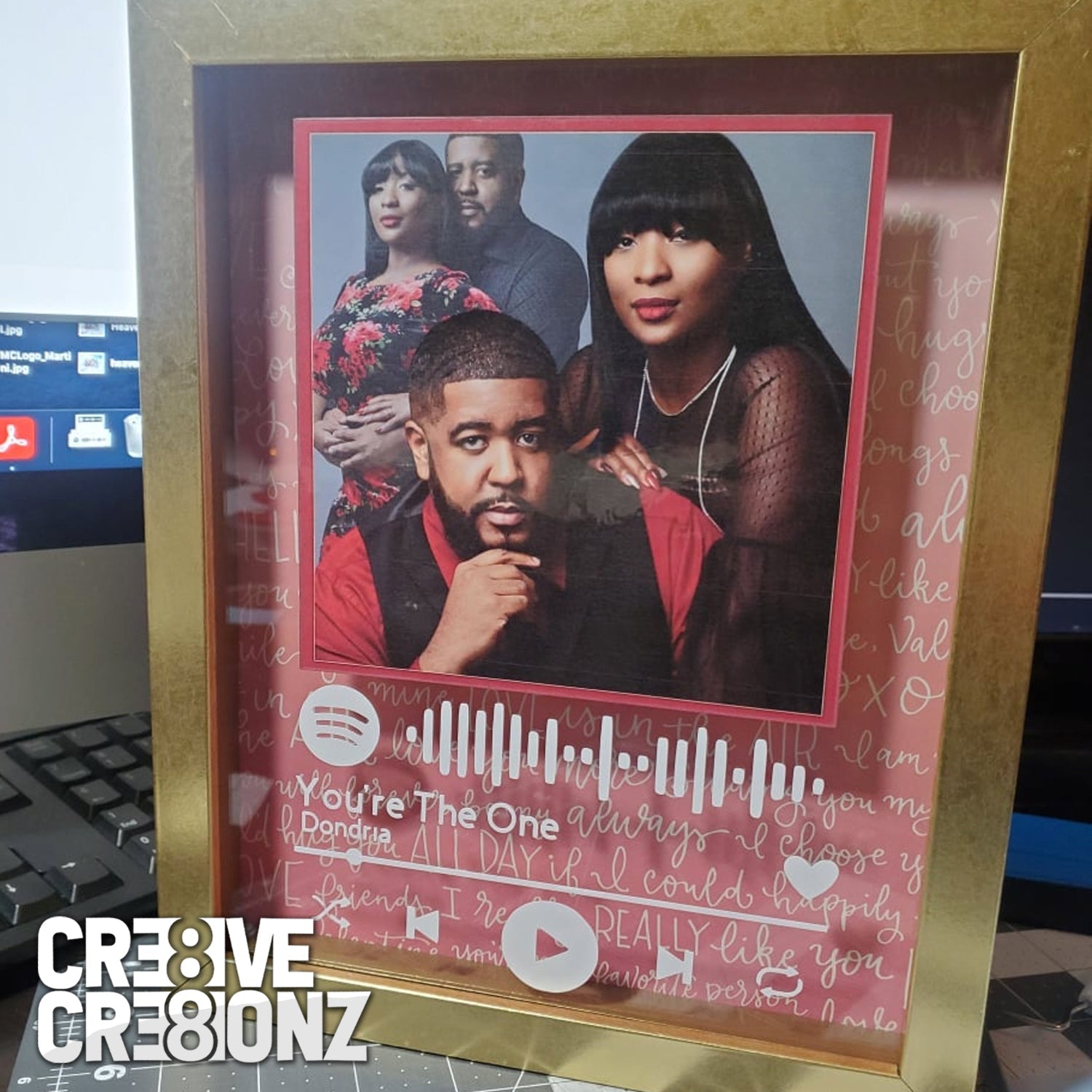 Custom Spotify Plaque - Cre8ive Cre8ionz