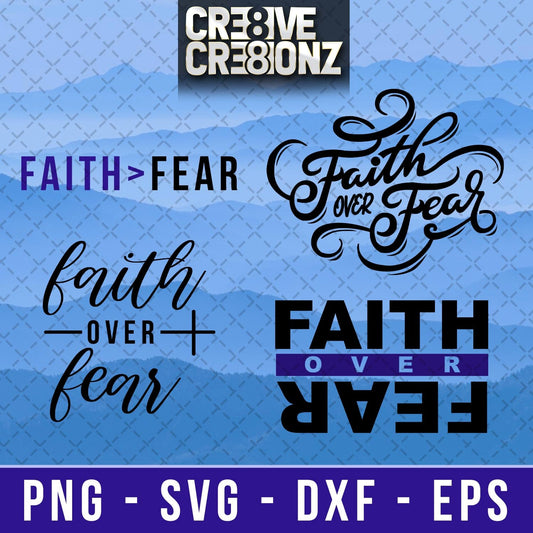 Faith Over Fear SVG - Cre8ive Cre8ionz