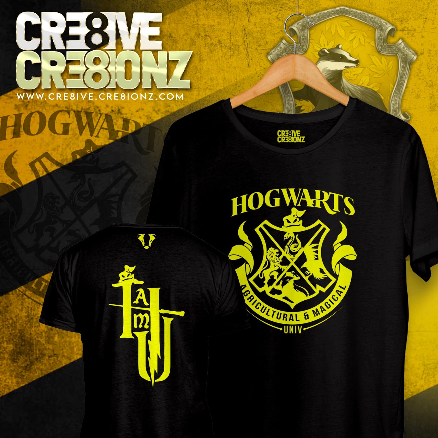 HAMU Hufflepuff Shirt - Cre8ive Cre8ionz
