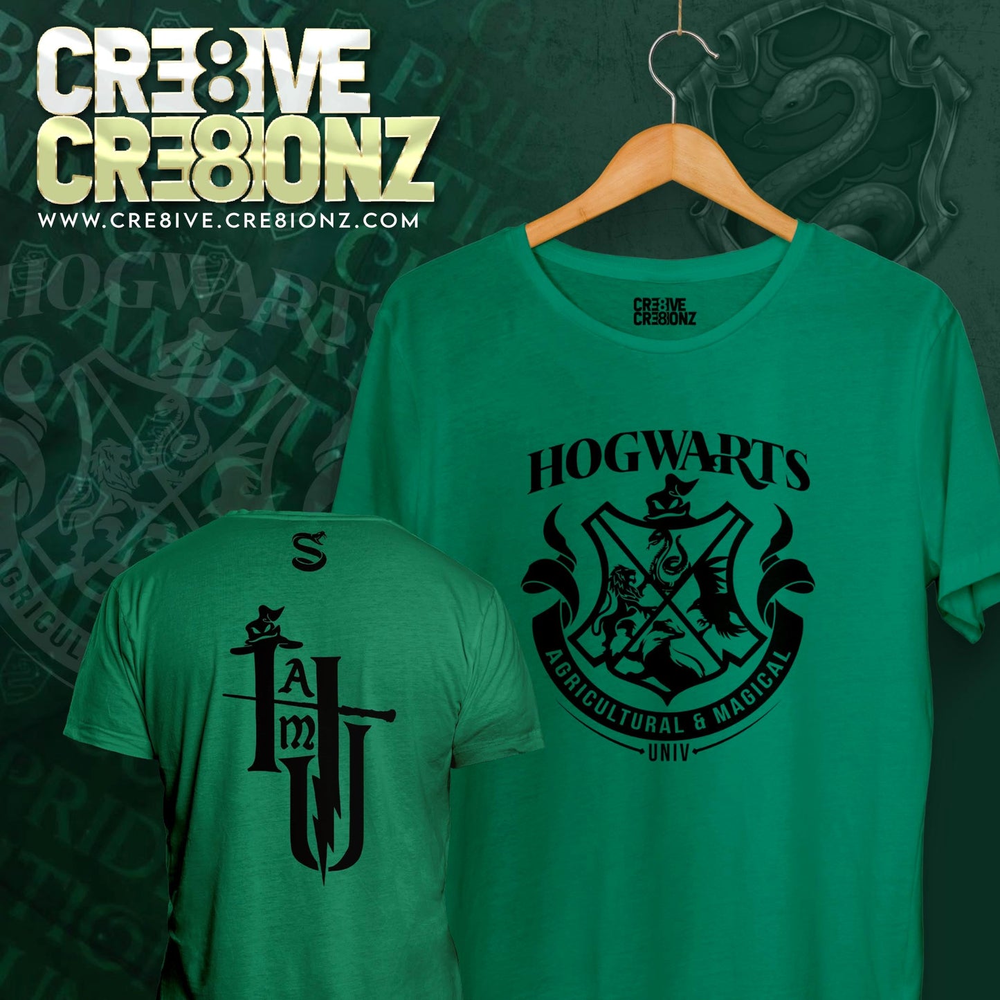 HAMU Slytherin Shirt - Cre8ive Cre8ionz