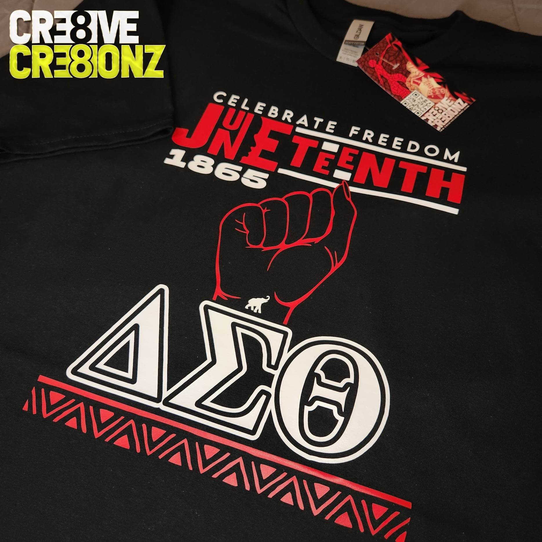 Juneteenth Delta Shirt - Cre8ive Cre8ionz