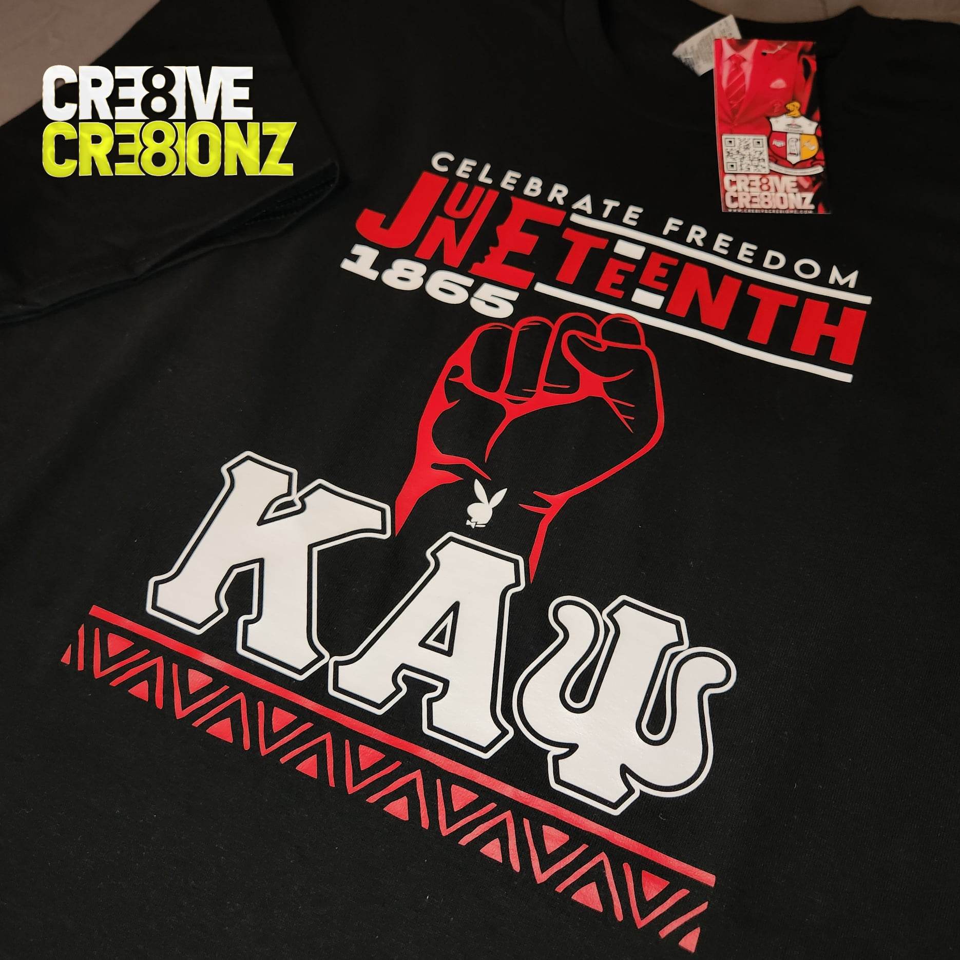 Juneteenth Kappa Shirt - Cre8ive Cre8ionz