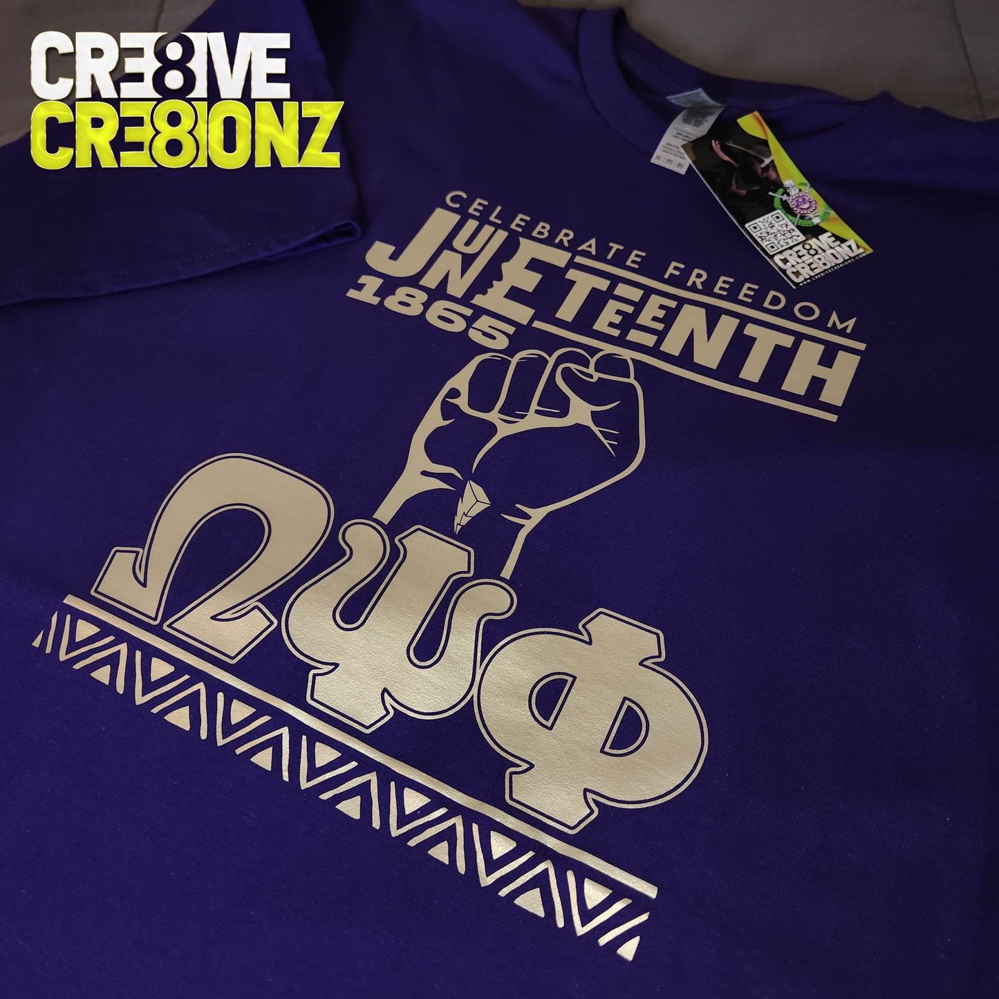 Juneteenth Omega Shirt - Cre8ive Cre8ionz