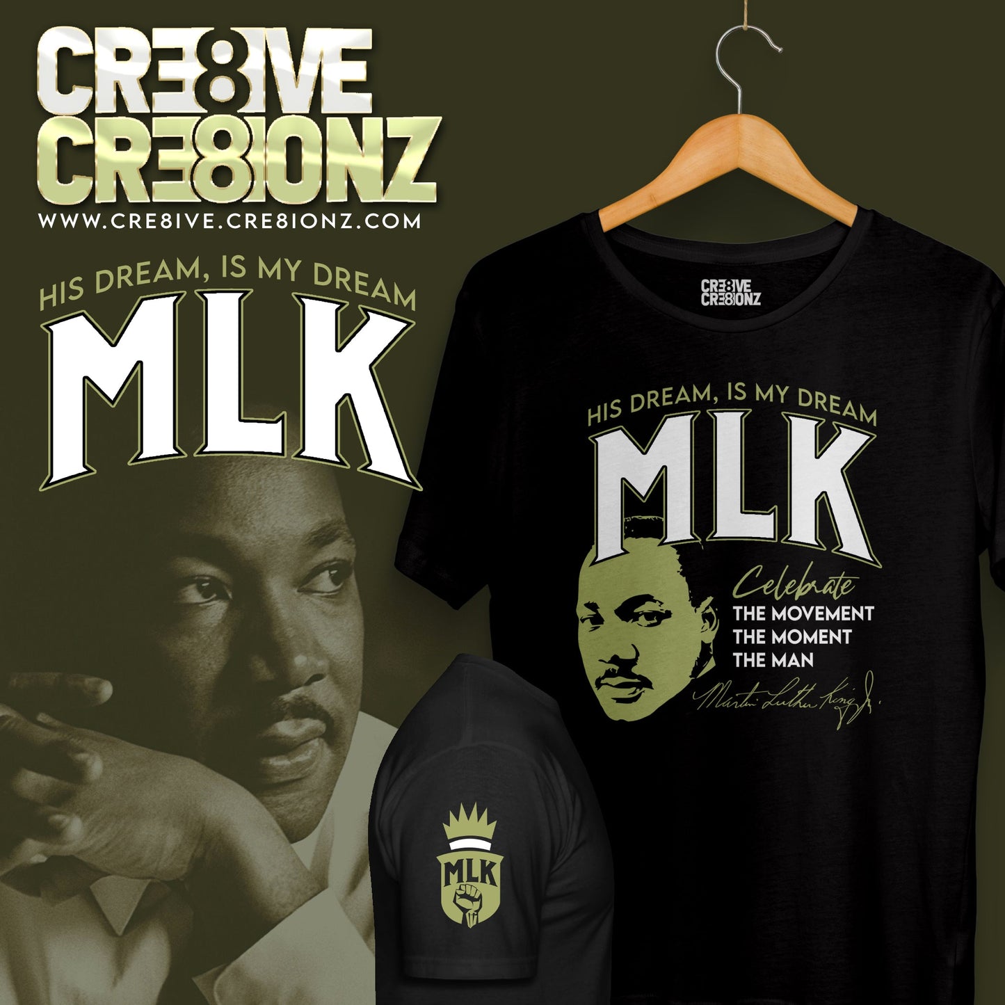 MLK Day Shirt - Cre8ive Cre8ionz