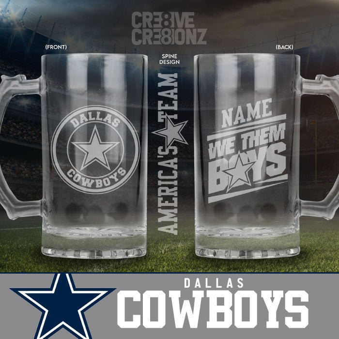 Football Personalized Beer Mugs