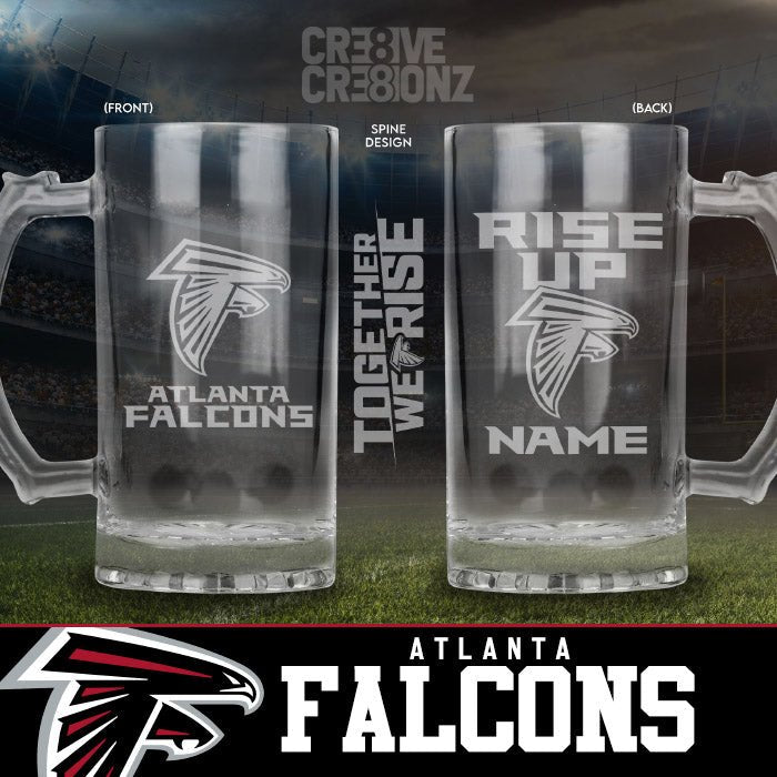 Atlanta Falcons Personalized Beer Mugs - Cre8ive Cre8ionz
