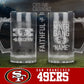 San Francisco 49ers Personalized Beer Mugs - Cre8ive Cre8ionz
