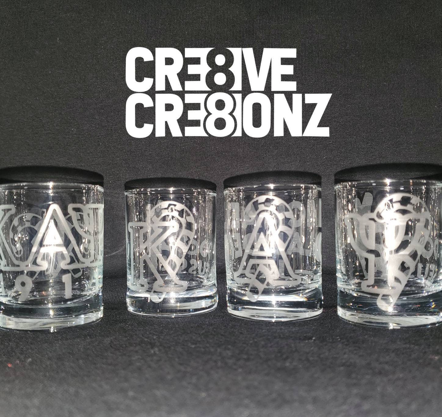 Omega Psi Phi Glass Cre8ive Cre8ionz