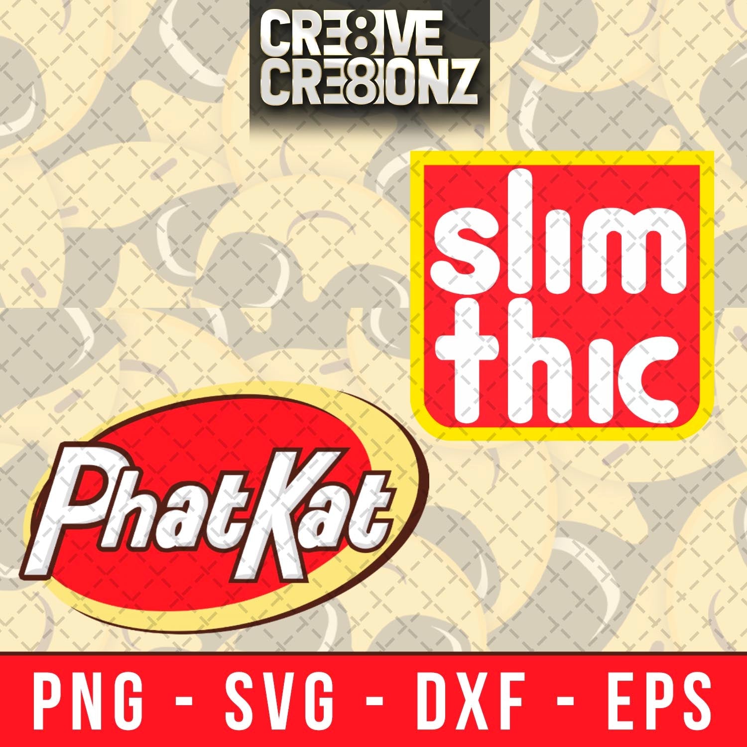Parody Phat Kat & Slim Thic SVG - Cre8ive Cre8ionz