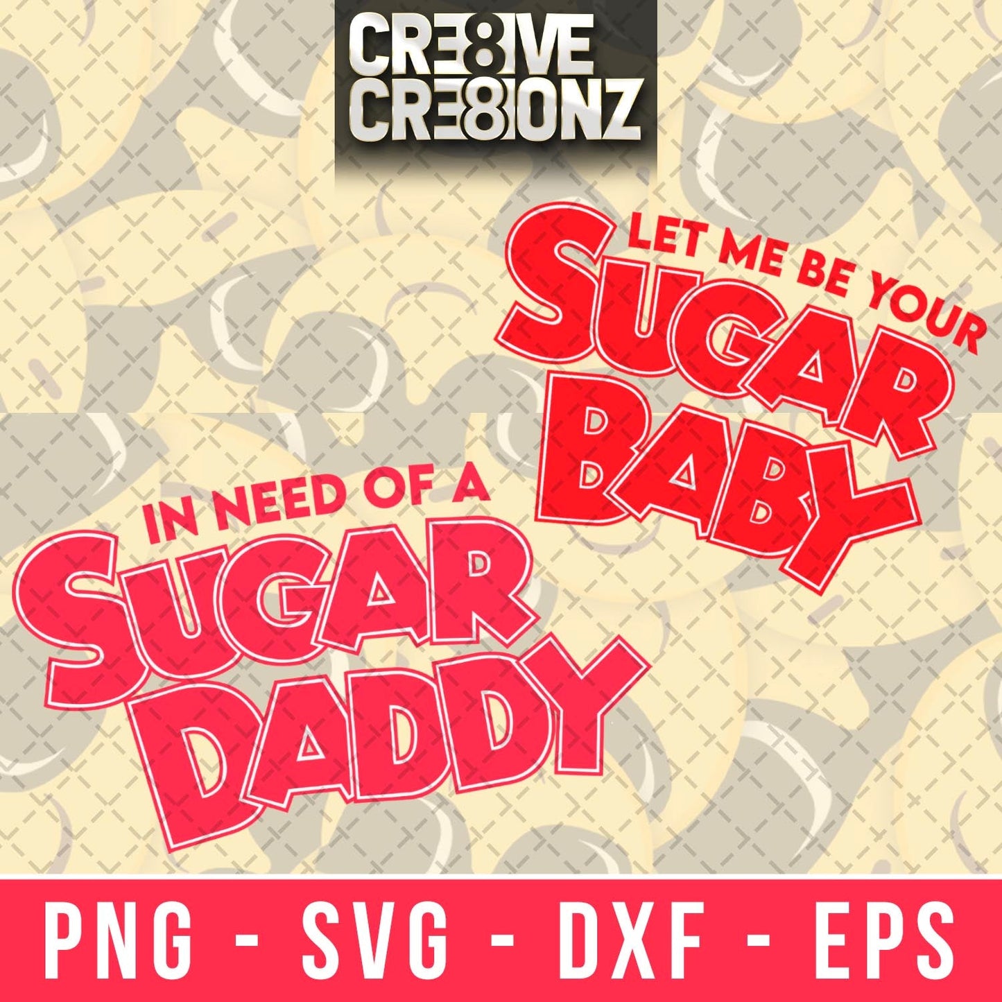 Parody Sugar Daddy & Sugar Baby SVG - Cre8ive Cre8ionz
