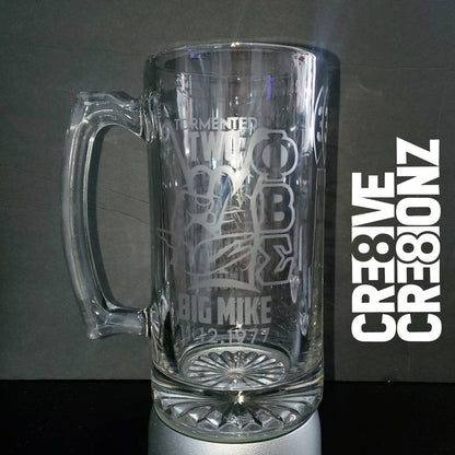 Phi Beta Sigma Glass - Cre8ive Cre8ionz