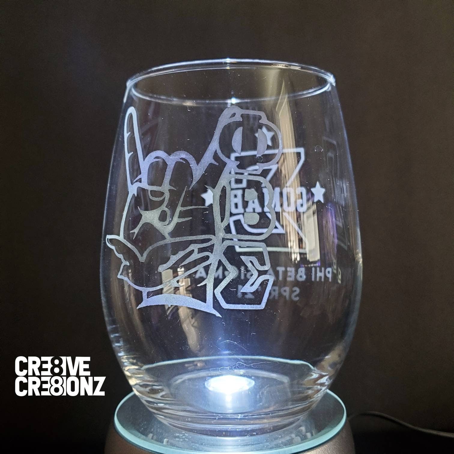 Phi Beta Sigma Glass - Cre8ive Cre8ionz