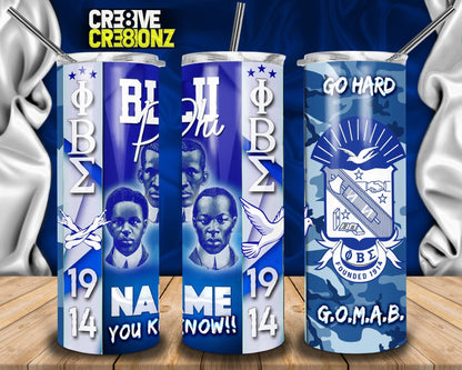 Phi Beta Sigma Tumbler - Cre8ive Cre8ionz