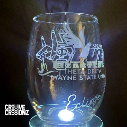 Zeta Phi Beta Glass - Cre8ive Cre8ionz
