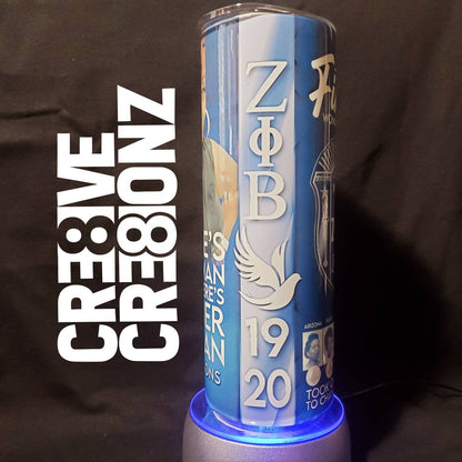 Zeta Phi Beta Tumbler - Cre8ive Cre8ionz