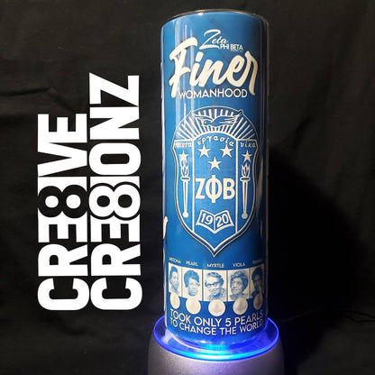 Zeta Phi Beta Tumbler - Cre8ive Cre8ionz